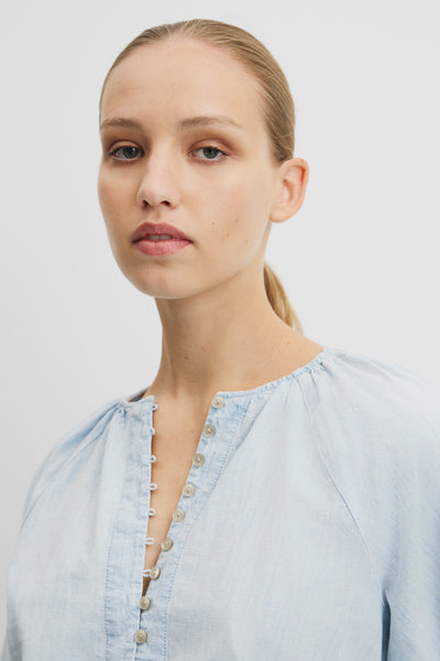 Gathered Cotton Top