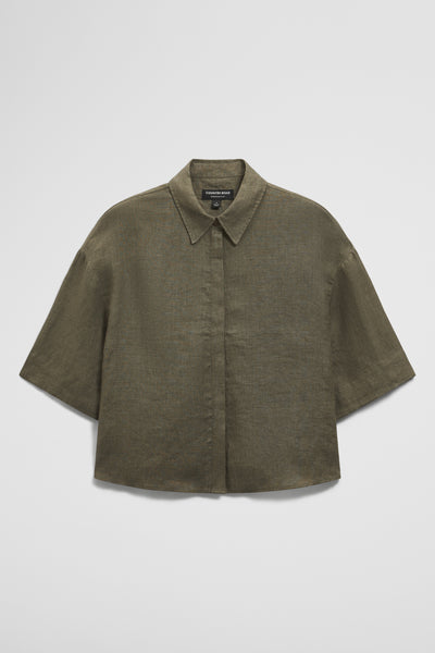 Short Sleeve Linen Shirt
