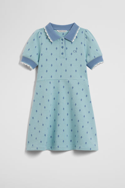 Australian Cotton Short Sleeve Jacquard Polo Dress