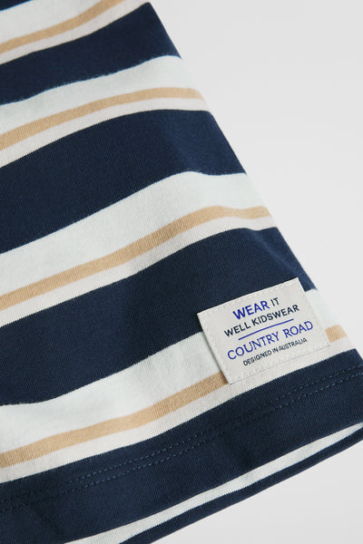 Oversized Stripe Short Sleeve T-Shirt