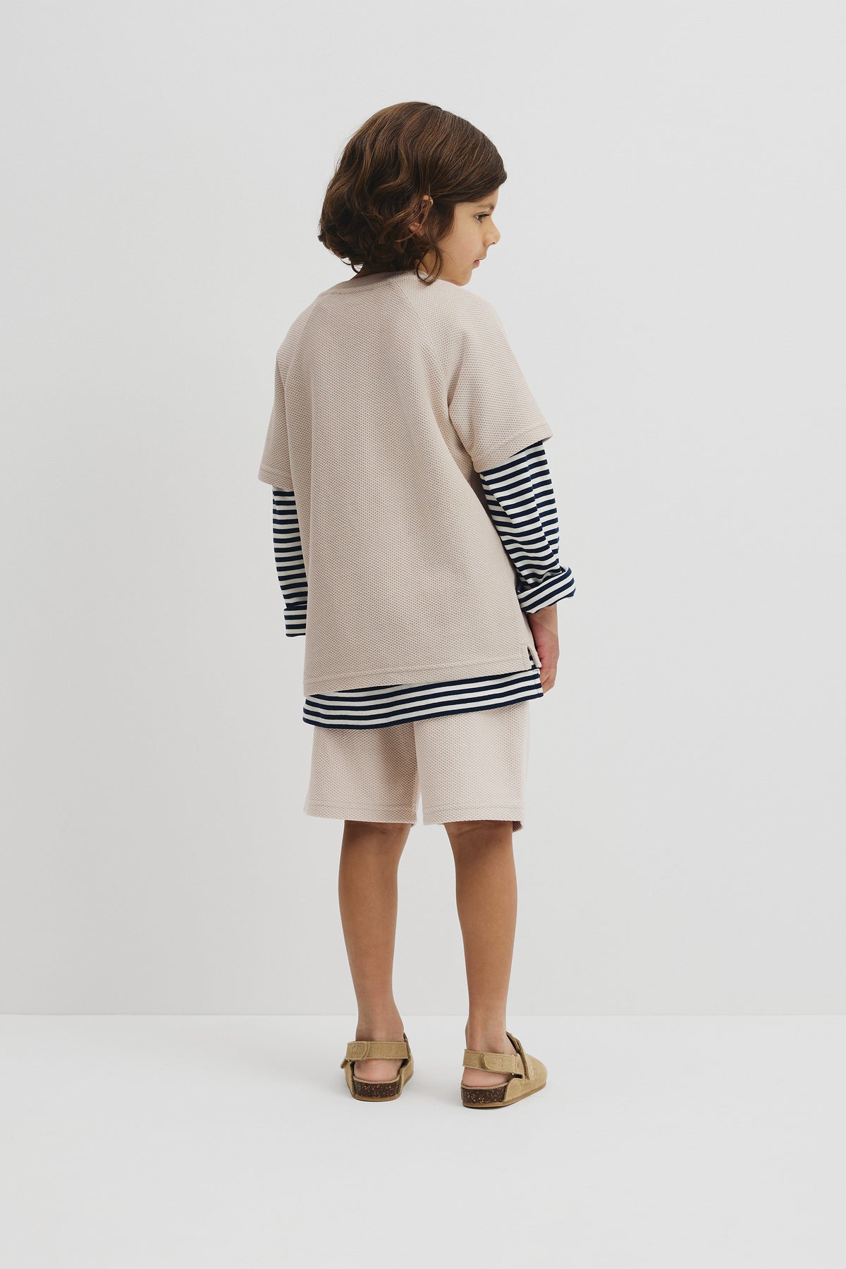 Organically Grown Cotton Relaxed Waffle Short Sleeve T-Shirt