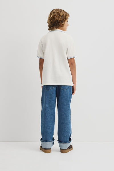 Teen Short Sleeve Logo Polo