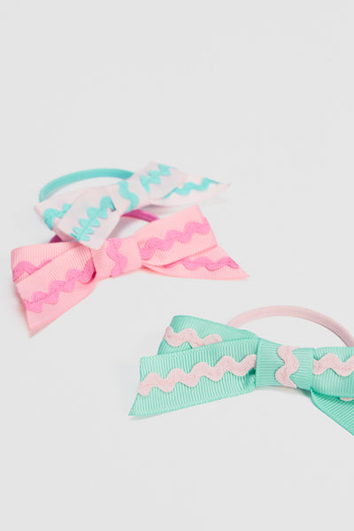 Ric Rac Bow Pack Of 3