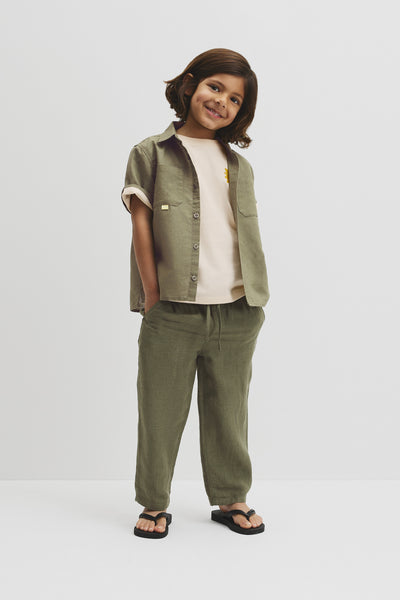 Short Sleeve Pocket Detail Shirt