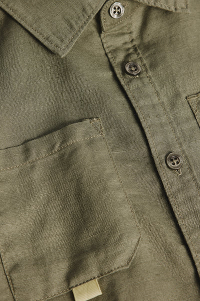 Short Sleeve Pocket Detail Shirt