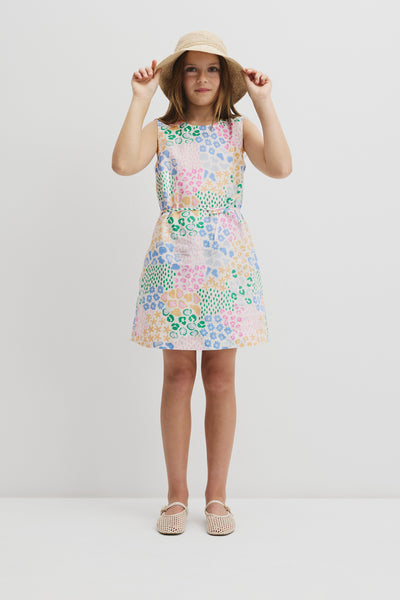 Teen Sleeveless Print Shift Dress