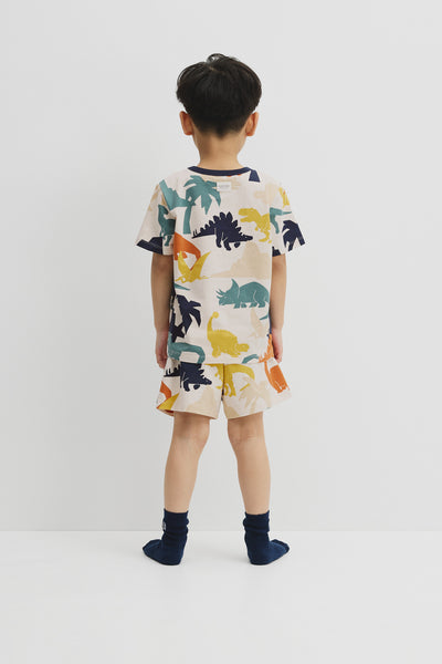 Australian Cotton Short Sleeve Dino Pyjama Set