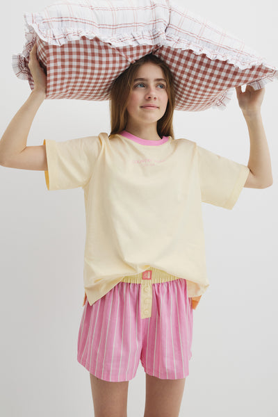 Teen Australian Cotton Short Sleeve Stripe Sleep Set