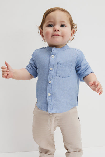 Long Sleeve Chambray Shirt