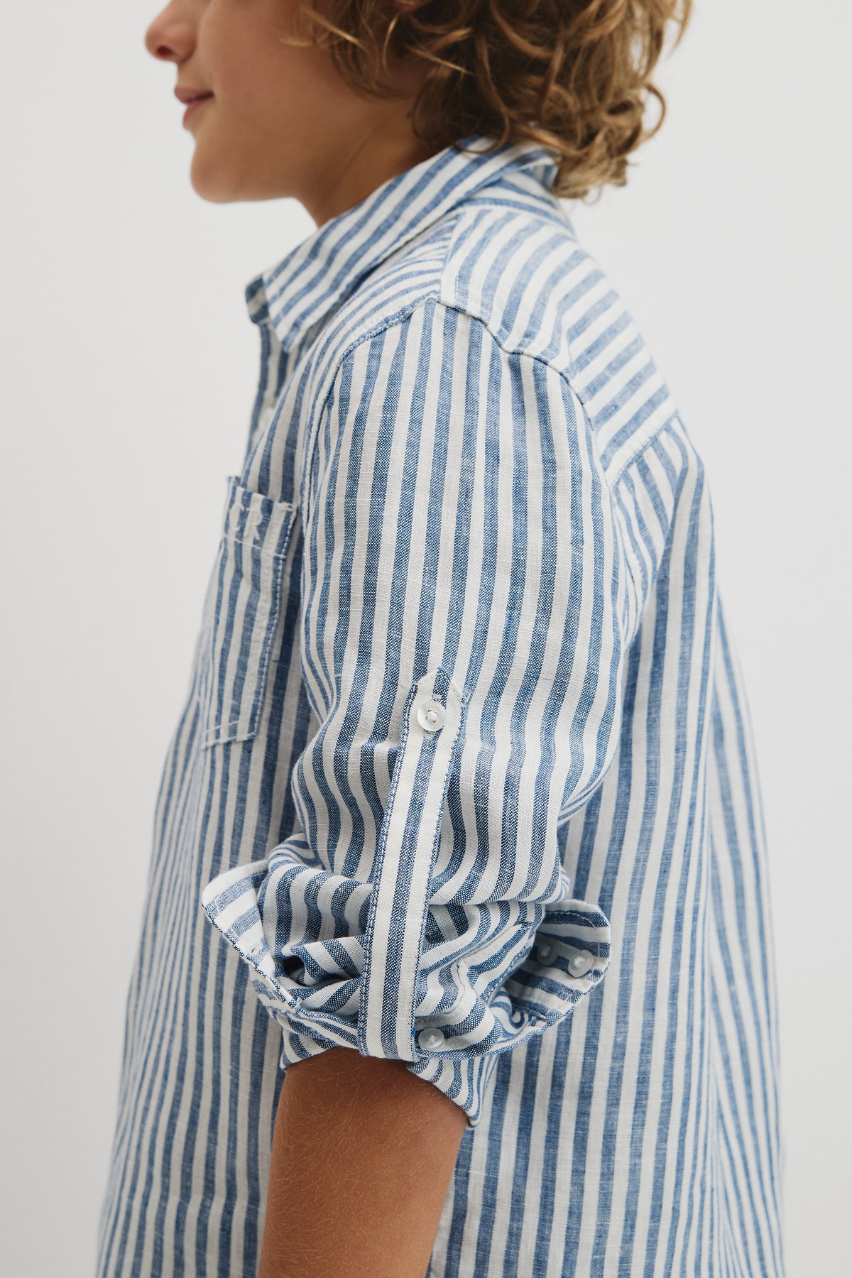 Teen Long Sleeve Linen Shirt