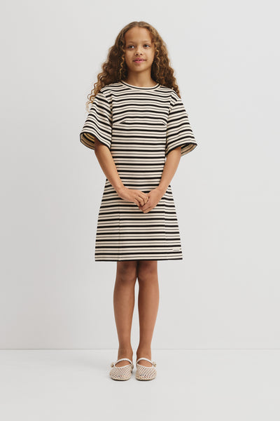 Teen Short Sleeve Stripe T-Shirt Dress