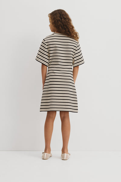 Teen Short Sleeve Stripe T-Shirt Dress