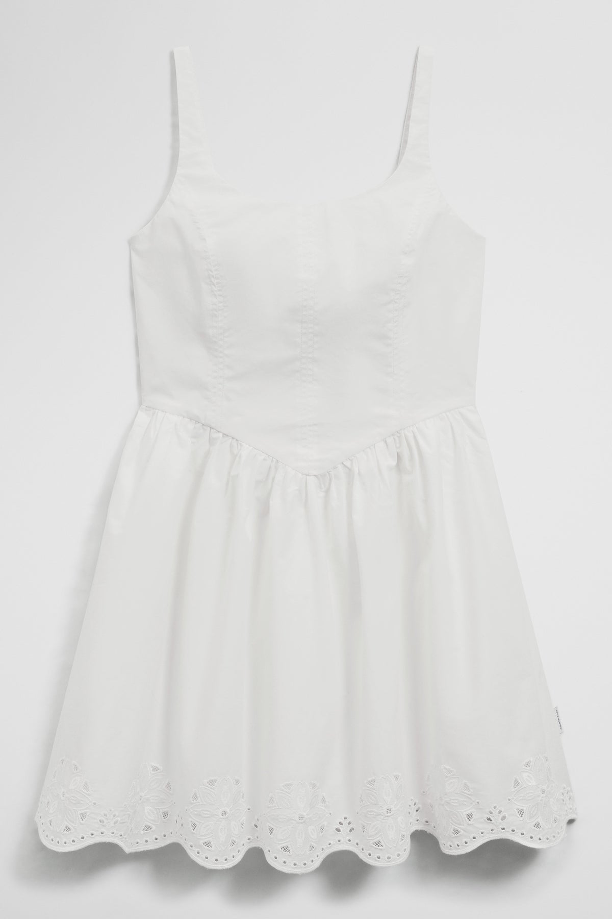 Teen Sleeveless Cutwork Mini Dress