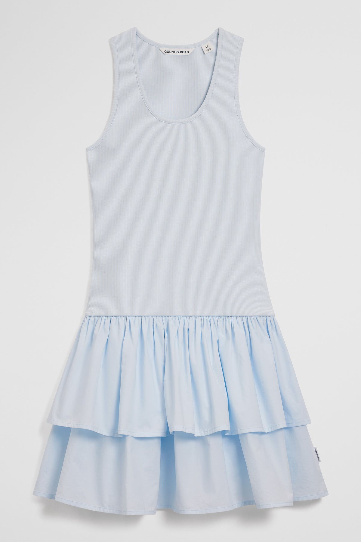 Teen Australian Cotton Blend Sleeveless Knit Woven Dress