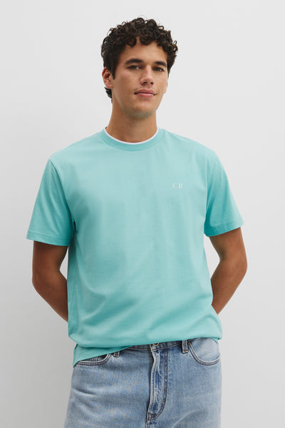 Australian Cotton Cr Logo Tipped T-Shirt
