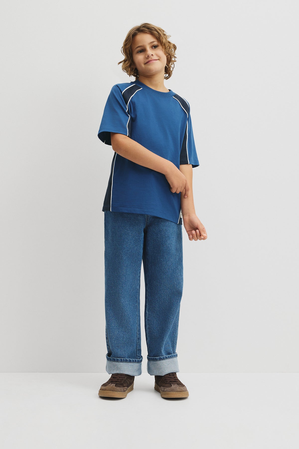 Teen Relaxed Fit Spliced T-Shirt