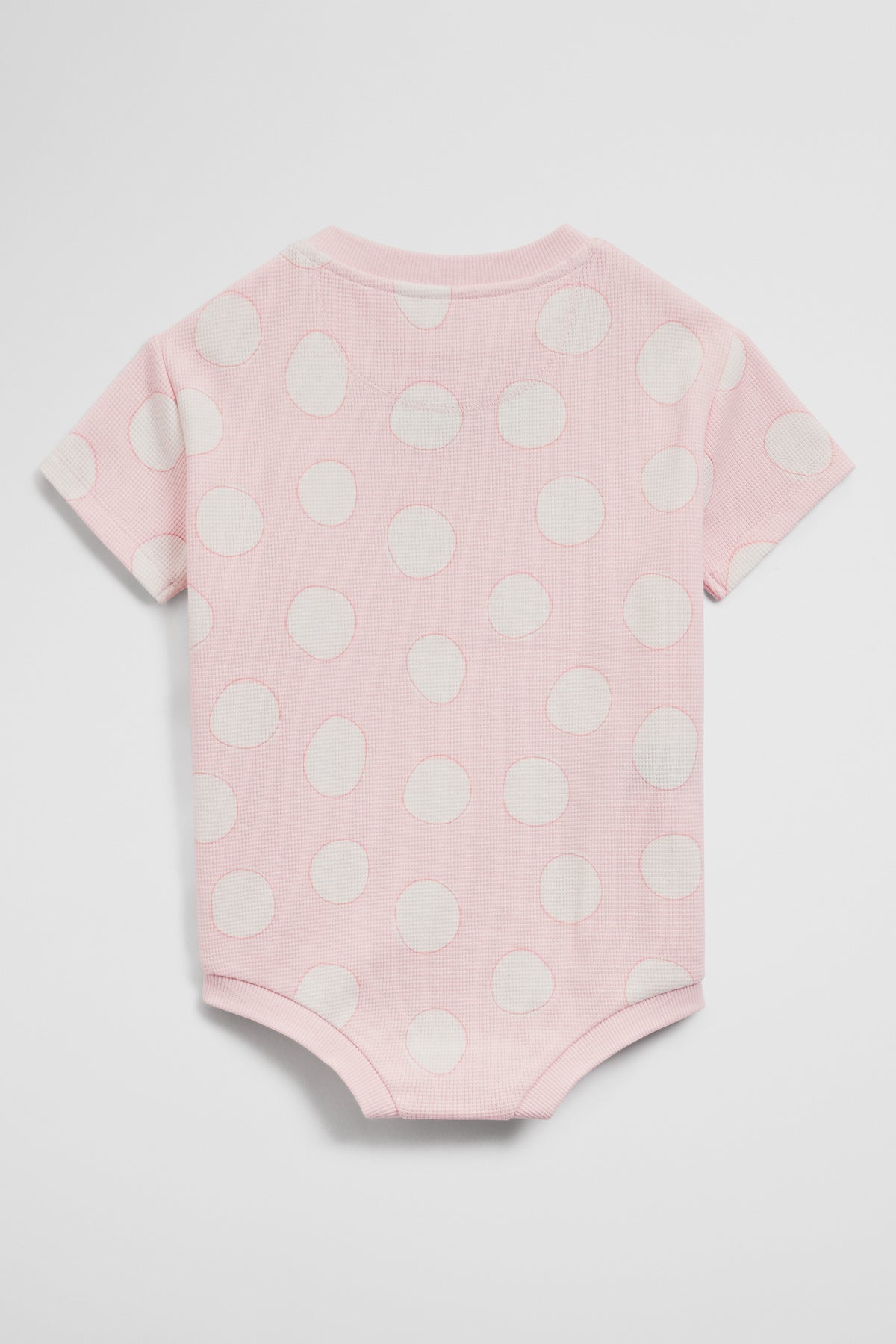 Oversized Waffle Short Sleeve Bodysuit