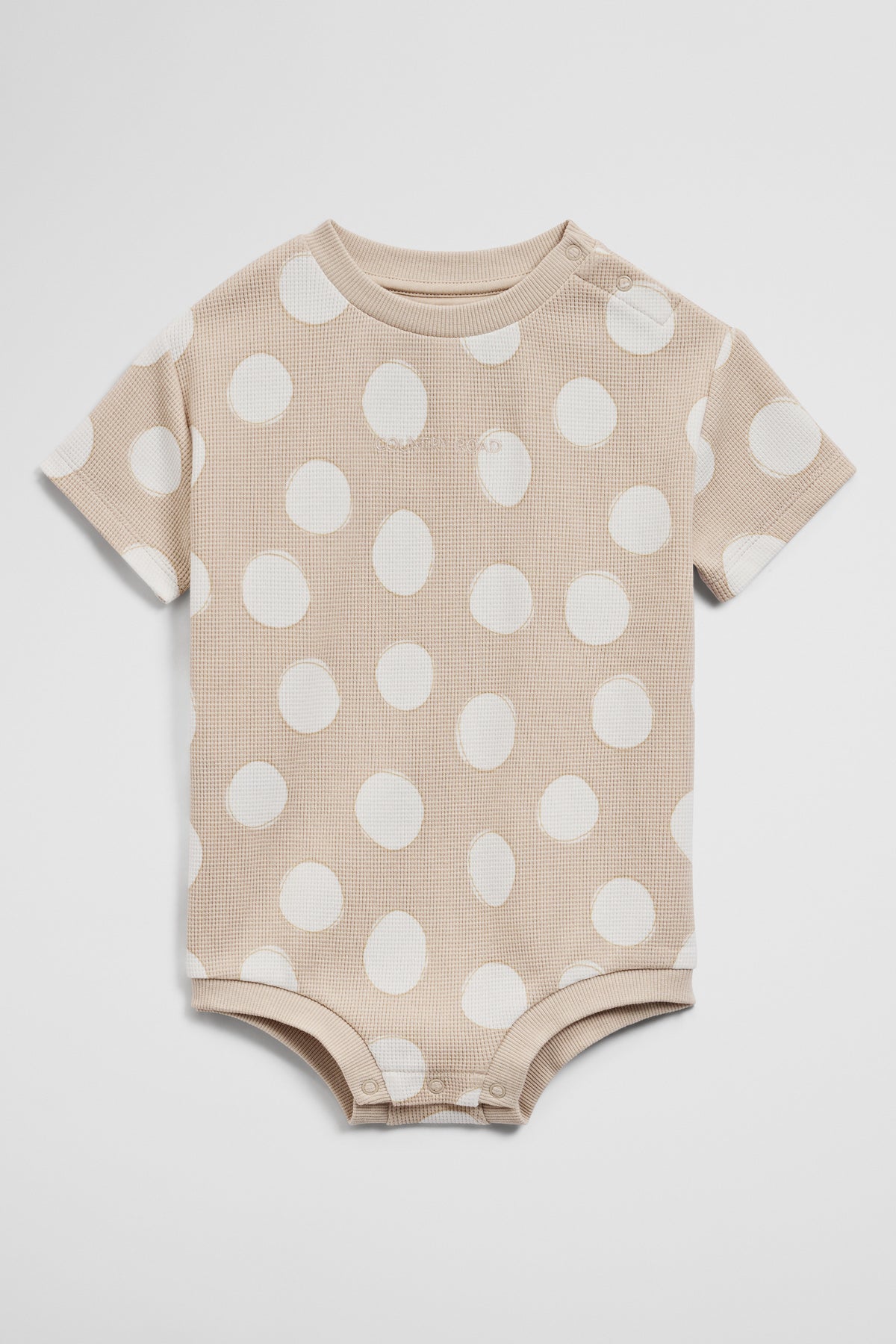 Oversized Waffle Short Sleeve Bodysuit