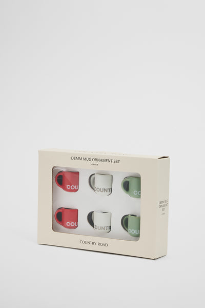Demm Mug Ornament Set of 6