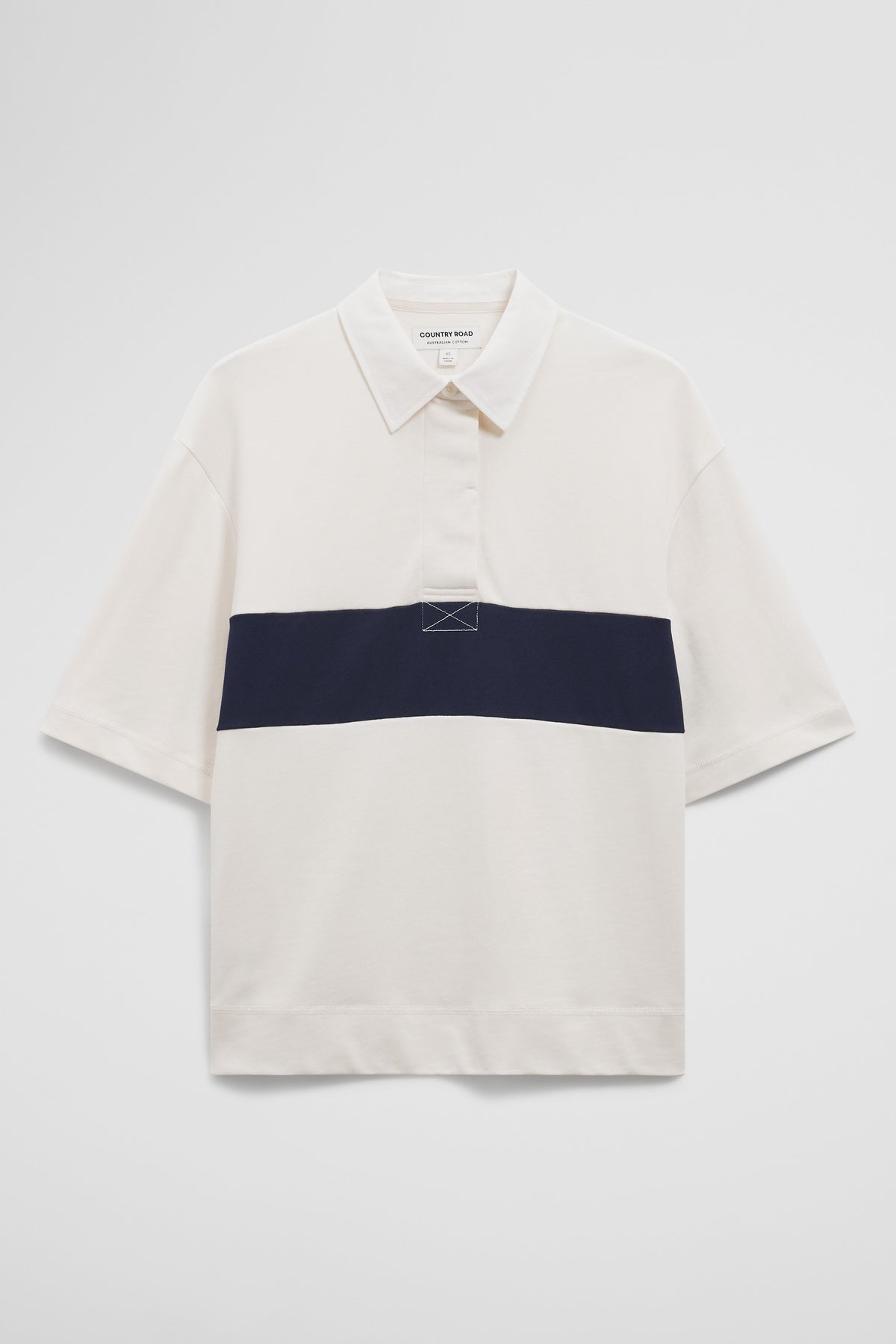 Australian Cotton Short Sleeve Workwear Block Rugby Polo