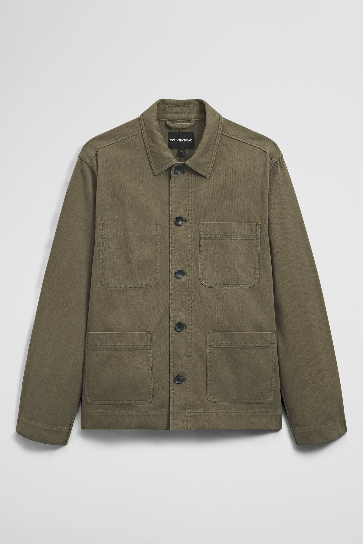 Cotton Twill Garment Dyed Chore Jacket
