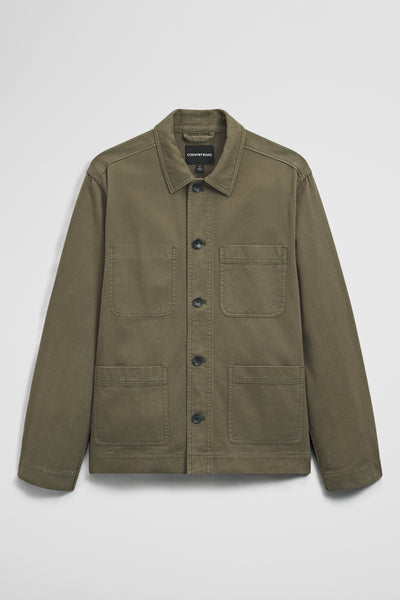 Cotton Twill Garment Dyed Chore Jacket