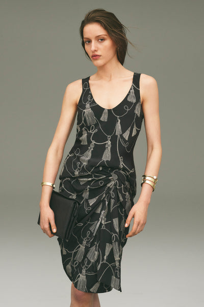 Print Scoop Neck Top